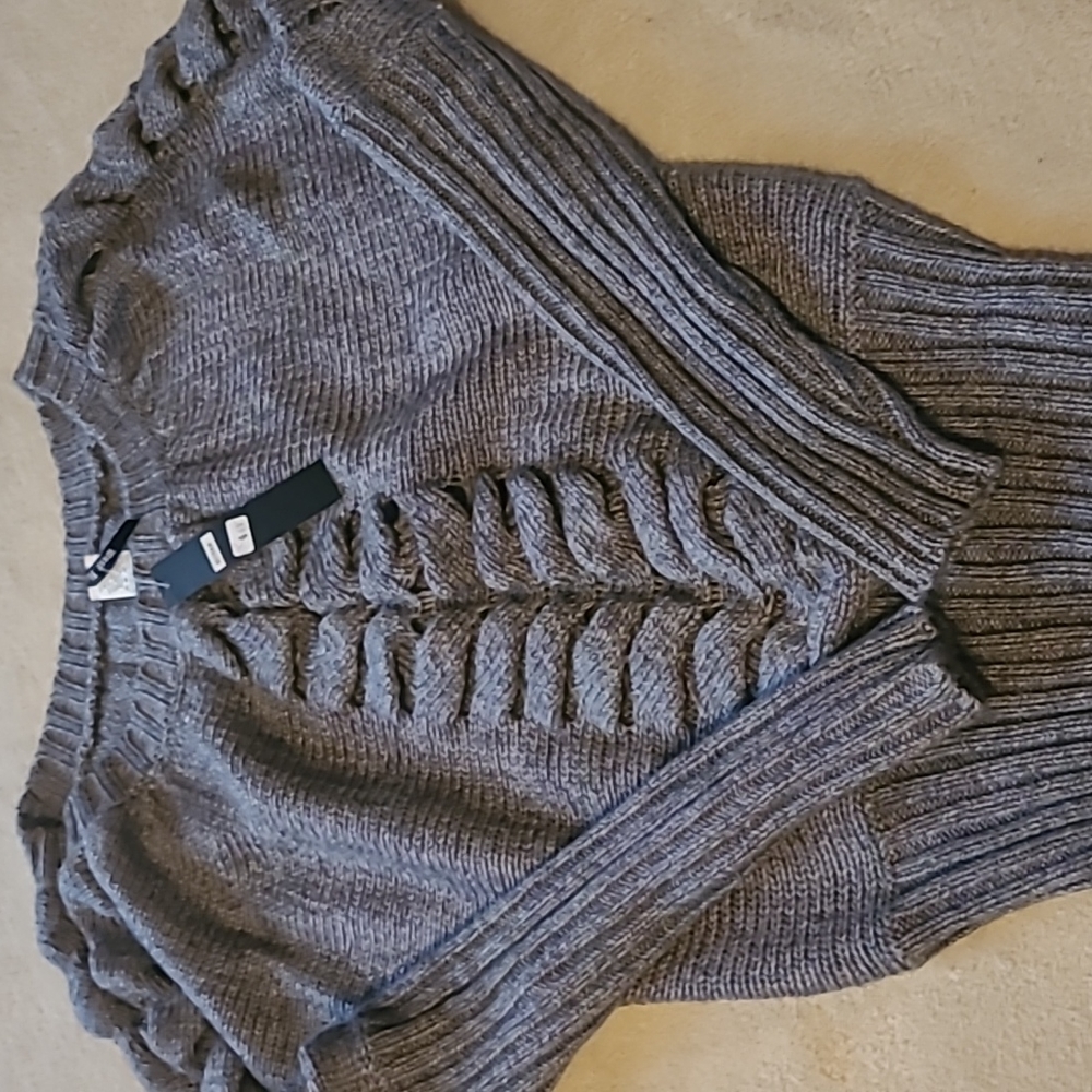 West 36 Boutique Brand NWT One Size Fits Most Gray Sweater